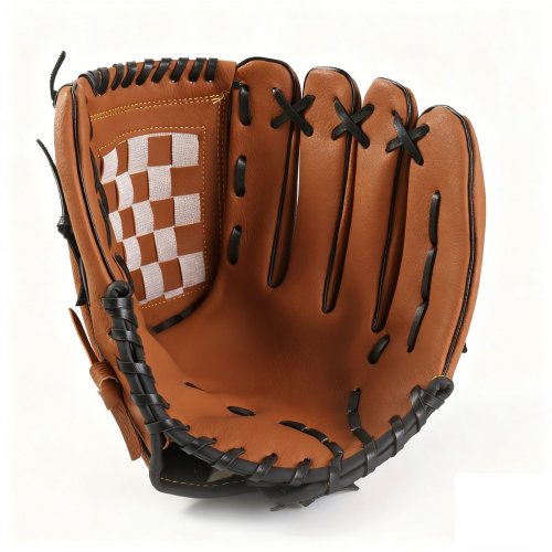 Zdjęcie Rękawica baseballowa dla dorosłych i młodzieży, rozmiar 9.5–12.5 cala, treningowa, do pozycji zewnętrznych, wykonana z wysokiej jakości skóry syntetycznej, idealna do gry w baseball i softball