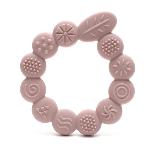 Image of New arrival Baby leaf ring shape Teether Silicone Teether  Baby Toy Teething Accessories