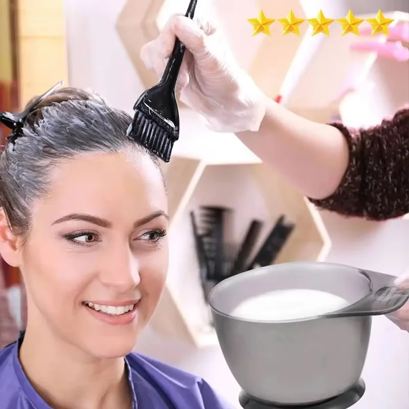 Imagen de 【Ventas calientes】 6 unids/set Kit profesional para teñir el cabello para barbería y uso doméstico: incluye herramientas de peluquería para un uso perfecto