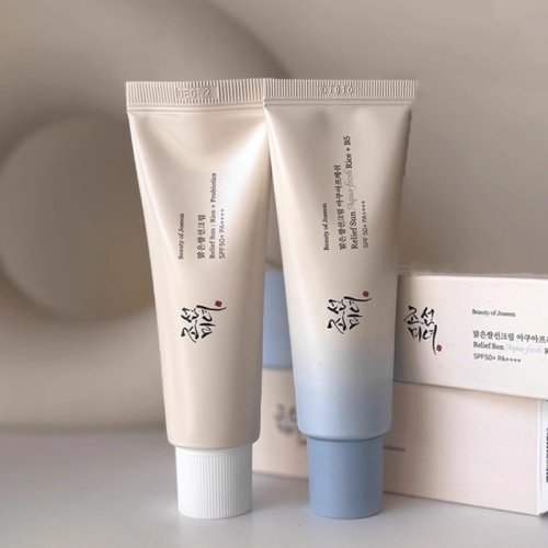 Crema Solare Naturale SPF50 con Riso Coreano e Probiotici - Protezione Anti-UV Idratante e Delicata per il Viso, 50ml