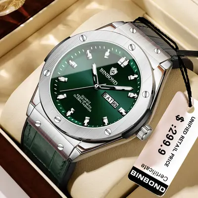 Image de Montre Homme Luxe Cuir - Élégance & Précision