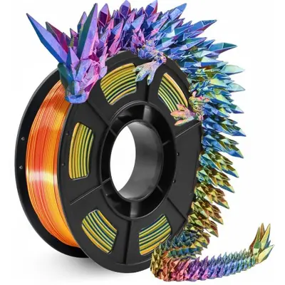 Image de Filament 3D Multicolore Brillant 1.75mm - 250g