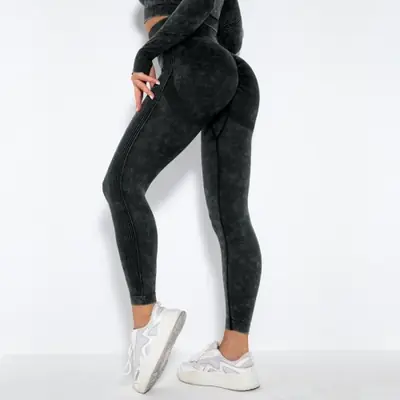 Image de Leggings Yoga Taille Haute Sans Couture