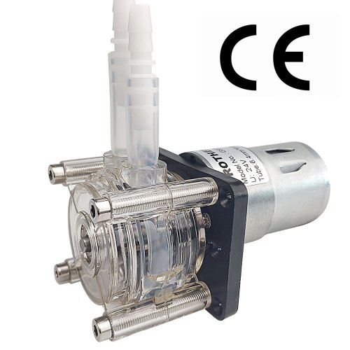 Imagen de Bomba Peristáltica CC 12V/24V con Flujo de 500 ml/min - Dosificadora Precisa para Laboratorio, Acuarios y Aplicaciones Analíticas