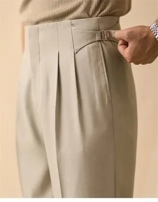 Image de Pantalons d'été Homme - Coupe ample, sans repassage, style élégant