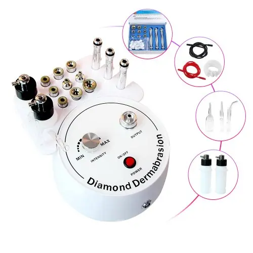 Image de Machine de Beauté 3-en-1 : Microdermabrasion, Vaporisateur & Anti-Rides