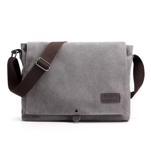 Imagen de Bolso Cruzado de Lona para Hombre - Estilo Moderno y Práctico