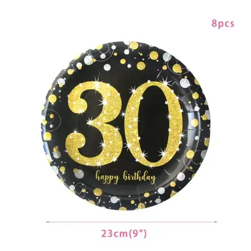9inch 30th assiette