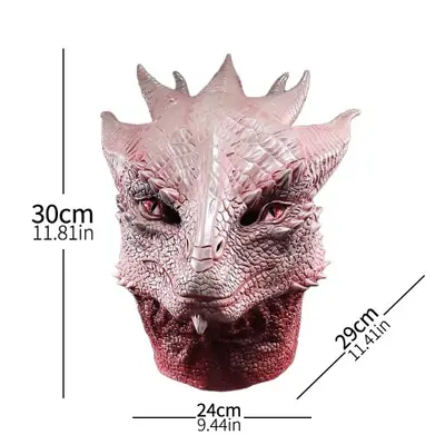 Image de Masque de Dragon Guerrier - Cosplay Animal en Latex
