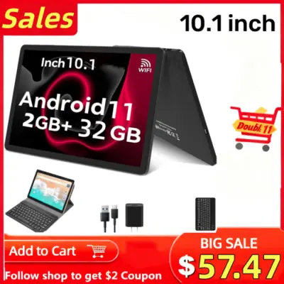 Image de Tablette Android 10.1 Pouces - 2Go RAM / 32Go ROM - Écran HD