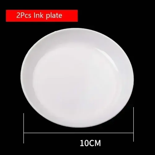 2Pcs encre assiette