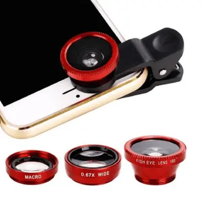 Image de Kit Lentilles Fisheye 3-en-1 pour Smartphone
