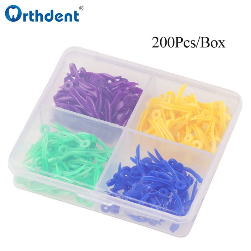 Immagine di 200 Pz/scatola Cunei Dentali Dente Gap Cuneo Con Fori Dimensioni Grande Medio Extra Piccolo Piccolo ...