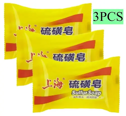 Image de Savon au Soufre Purifiant - Nettoyage Profond Visage & Corps