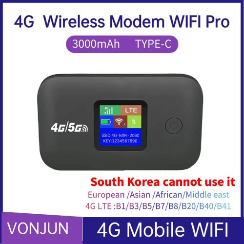 Immagine di Router WiFi Portatile 4G LTE 150 Mbps con Slot SIM – Hotspot Mobile Tascabile per Casa, Ufficio e Viaggi