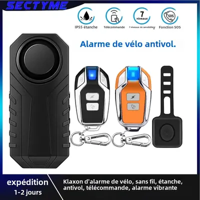 Image de Alarme Anti-Vol pour Vélo Sans Fil - Sécurité Ultra-Performante