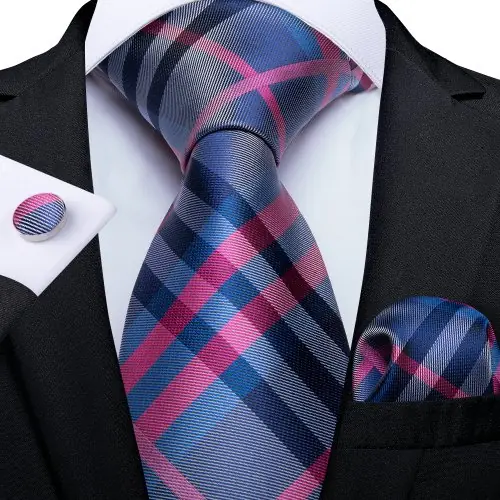 Image de Cravate Homme Violet Floral en Soie - Élégance & Style