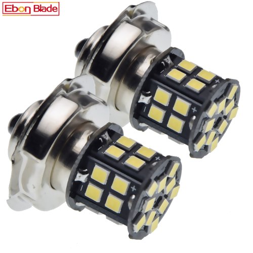 Immagine di Lampadina LED per Fari Moto Universale 2x P26S Luce Bianca Potente 30 SMD 4W 6V/12V/24V per Scooter, Ciclomotore e Motociclette