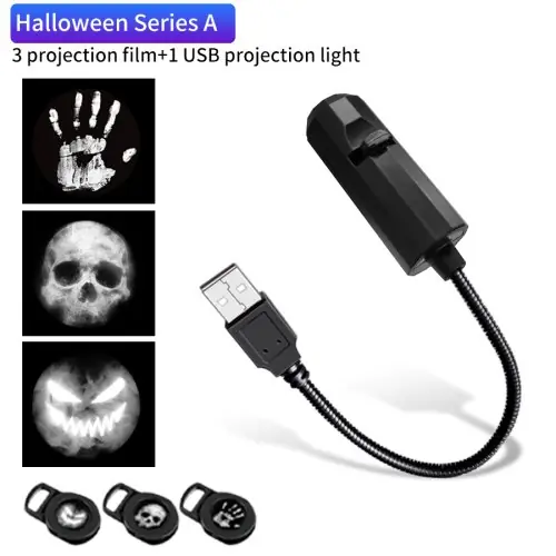 Image de Lampe Projecteur USB Thème Planète - Déco Halloween & Noël