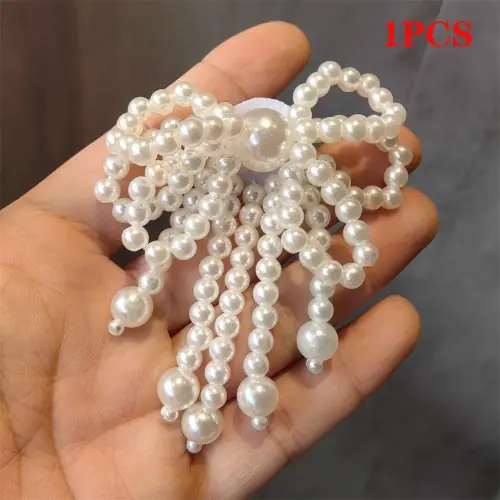 Image de Boucles de Lacets Dentelle & Perles - Décoration Élégante pour Chaussures