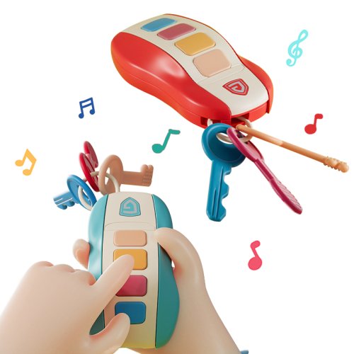Image of Baby Toys Musical Car Key Vocal Smart Remote Car Voices Pretend Play Educational Toys For Kids Sound Singing Toys Xmas Gifts