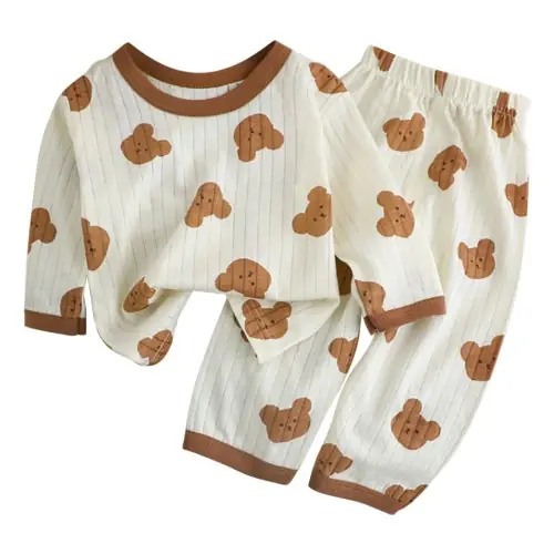 Image de Pyjama d'été doux pour enfants - Ours cartoon