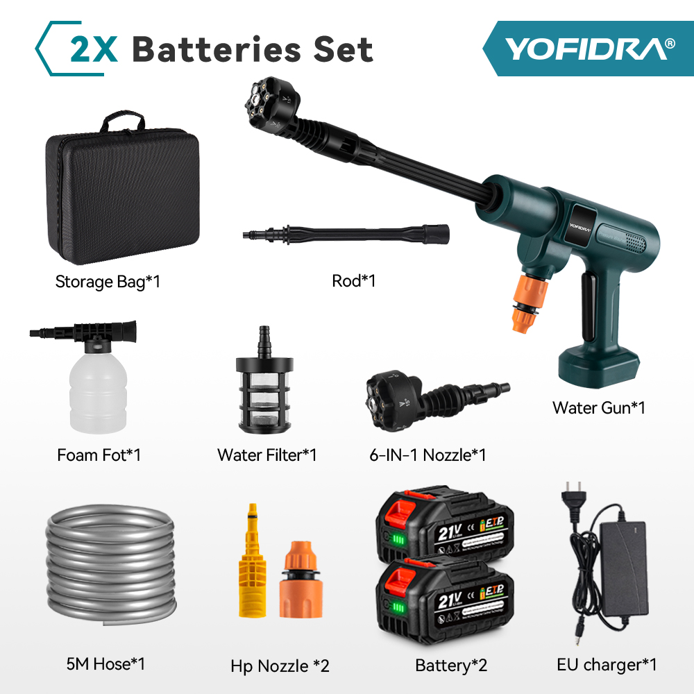 2 batteries