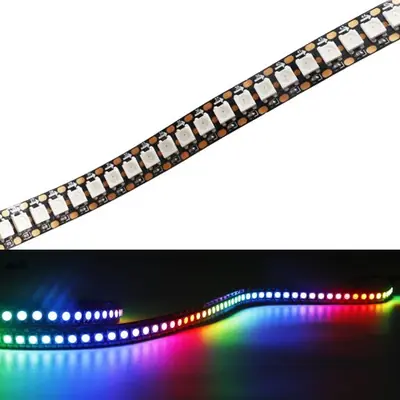 Image de Bande LED RGB 3m - 144 Pixels WS2812B - Contrôle Intelligent