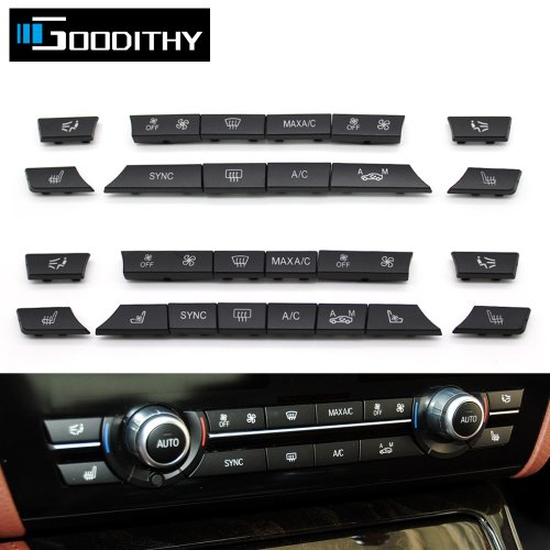 Zdjęcie Akcesoria do wnętrza samochodu Przycisk ogrzewania AC 12/14szt Zestaw naprawczy nasadek na klucze Osłona przełącznika do BMW serii 5 6 7 F01 F02 F06 F07 F10 F11