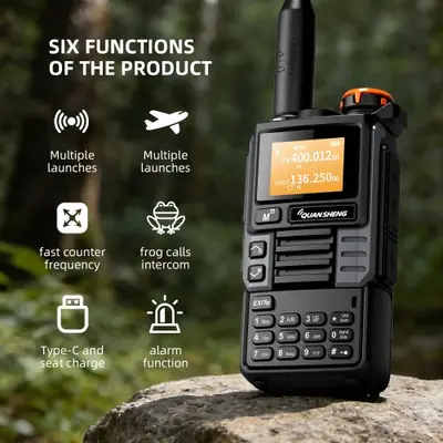 Image de Quansheng UV-K6 - Talkie-Walkie UHF/VHF 5W avec Radio NOAA et Charge USB-C