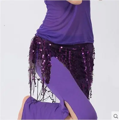 Image de Ceinture de Danse du Ventre Pailletée - Style Indien