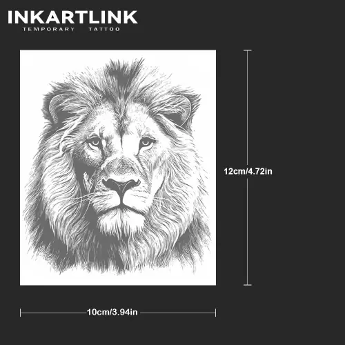 Image de Tatouage Temporaire Lion - Durée 15 Jours