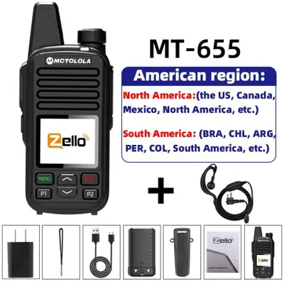 Image de Talkie-Walkie 4G Zello avec PTT Mondial - Haute Définition & Bluetooth