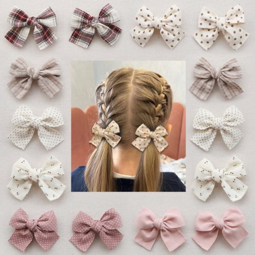Immagine di Fermagli per Capelli con Fiocchi Eleganti per Bambine