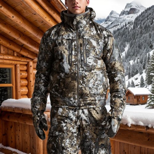 Afbeelding van Waterdichte Camouflage Jachtjas voor Heren – Warm & Ademend