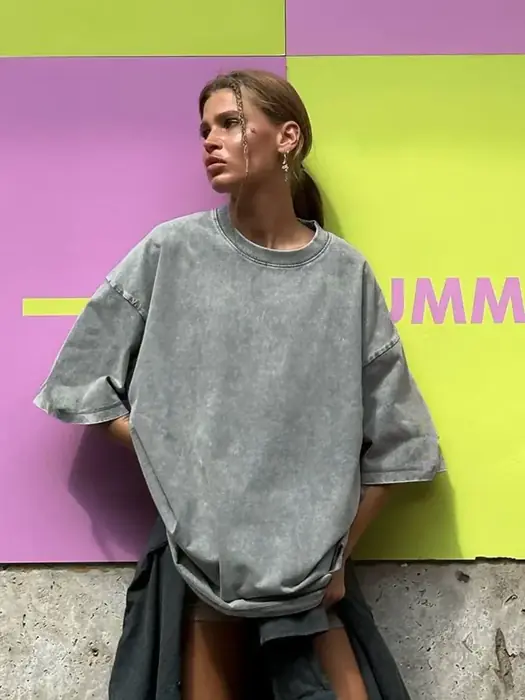 Image de T-Shirt Vintage en Coton 100% - Style Rétro & Hip Hop
