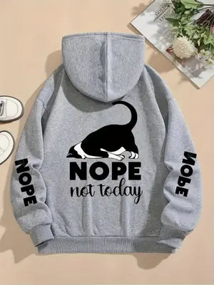 Image de Sweat à Capuche Femme Chat Mignon - Confort & Style Hiver