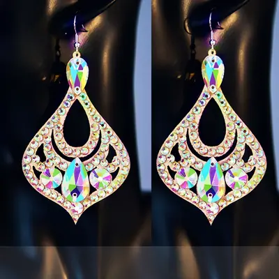 Image de Boucles d'oreilles de danse du ventre luxueuses