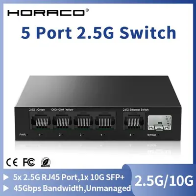 Image de Commutateur Ethernet 5 Ports 2.5Gbps + 1 Port 10G SFP