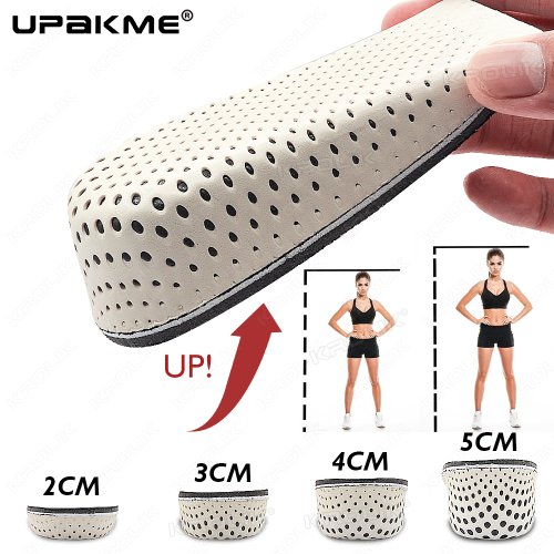 Immagine di Solette Invisibili per Aumentare l'Altezza - Inserti per Tallone e Supporto per Arco, 2,5 cm, Unisex per Scarpe Sportive e Casual