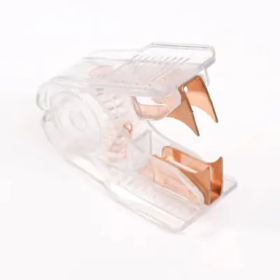 Image de Agrafeuse Rose Doré Mignonne pour Étudiants