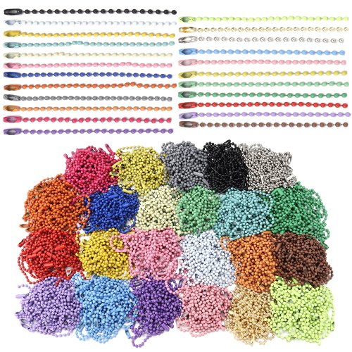 Image de Chaînes Colorées 100 Pièces - Création de Bijoux & Porte-Clés