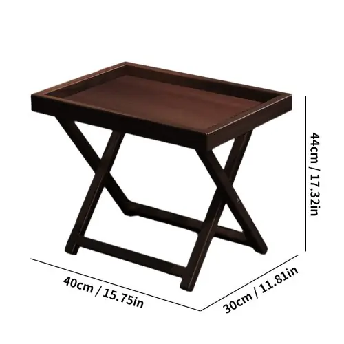 Image de Table d'appoint pliante en bambou - Élégante & robuste