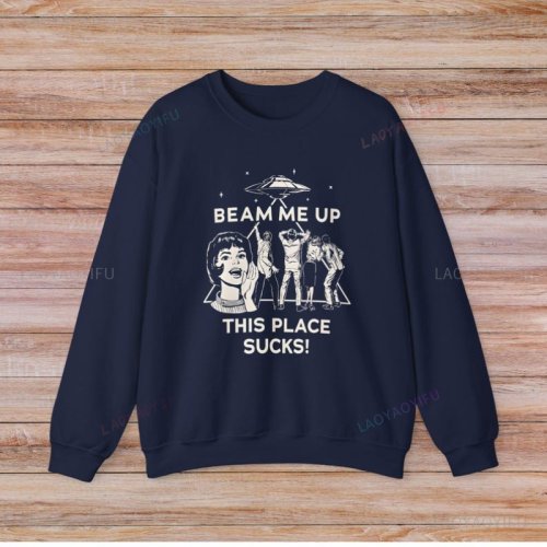 Image de Beam Me Up – Sweat à Capuche Alien UFO