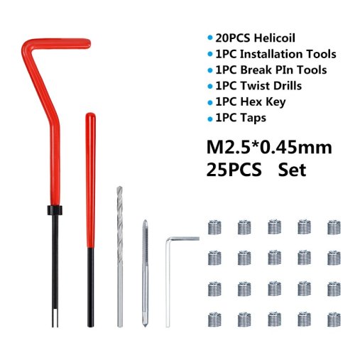 25pcs M2.5x0.45