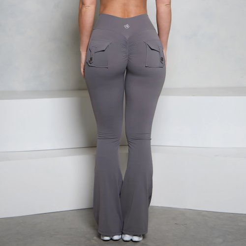 Bild von Sexy Flare Leggings mit Push-Up Effekt – Grau