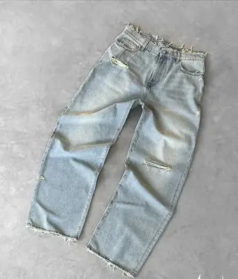 Image de Jeans Baggy Y2K Harajuku Noir - Style Gothique & Hip Hop