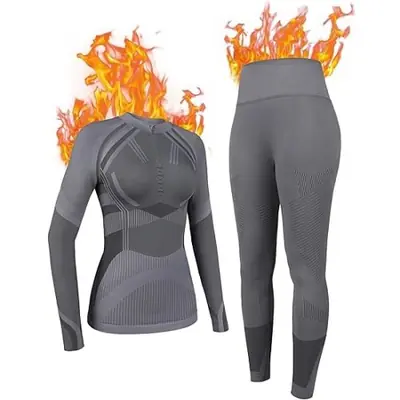 Image de Sous-vêtements Thermiques Femme Ski - Séchage Rapide & Confort