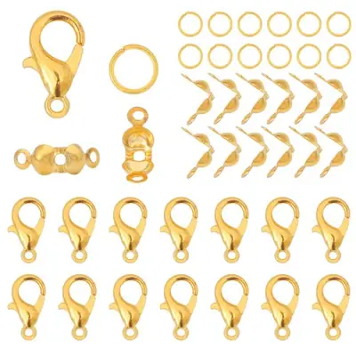 Image de Fermoirs à Homard 12mm - Lot de 80 Pièces pour Bijoux DIY