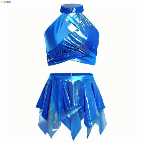Immagine di Costume da Jazz Latino con Paillettes per Adolescenti